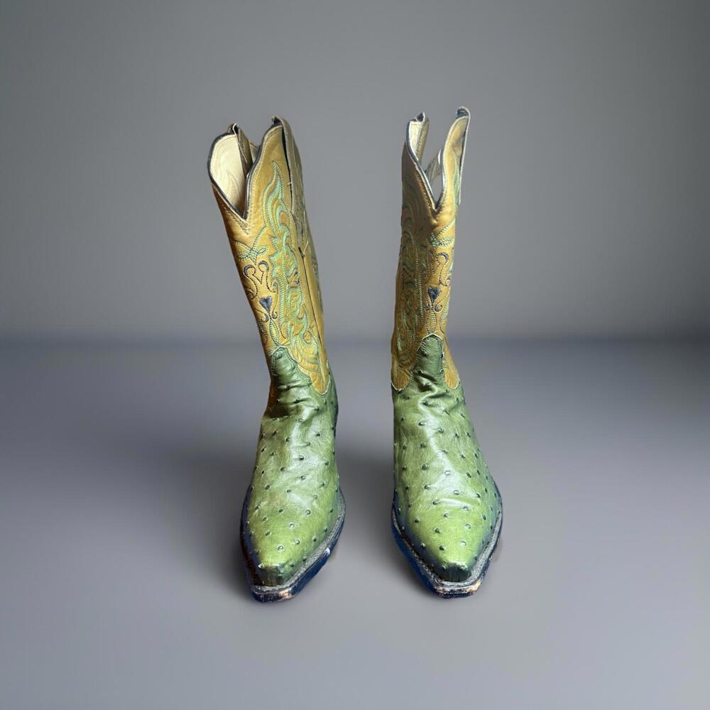Women’s Tony Lama Cowboy Boots Sz 9B Style H2053L  Full Quill Handcrafted In USA - Picture 7 of 16